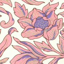 Pink Mixed Flowers Florentine Italian Print Paper ~ Rossi Italy